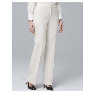 WHBM Curvy Honey Dobby Textured Bootcut Pants